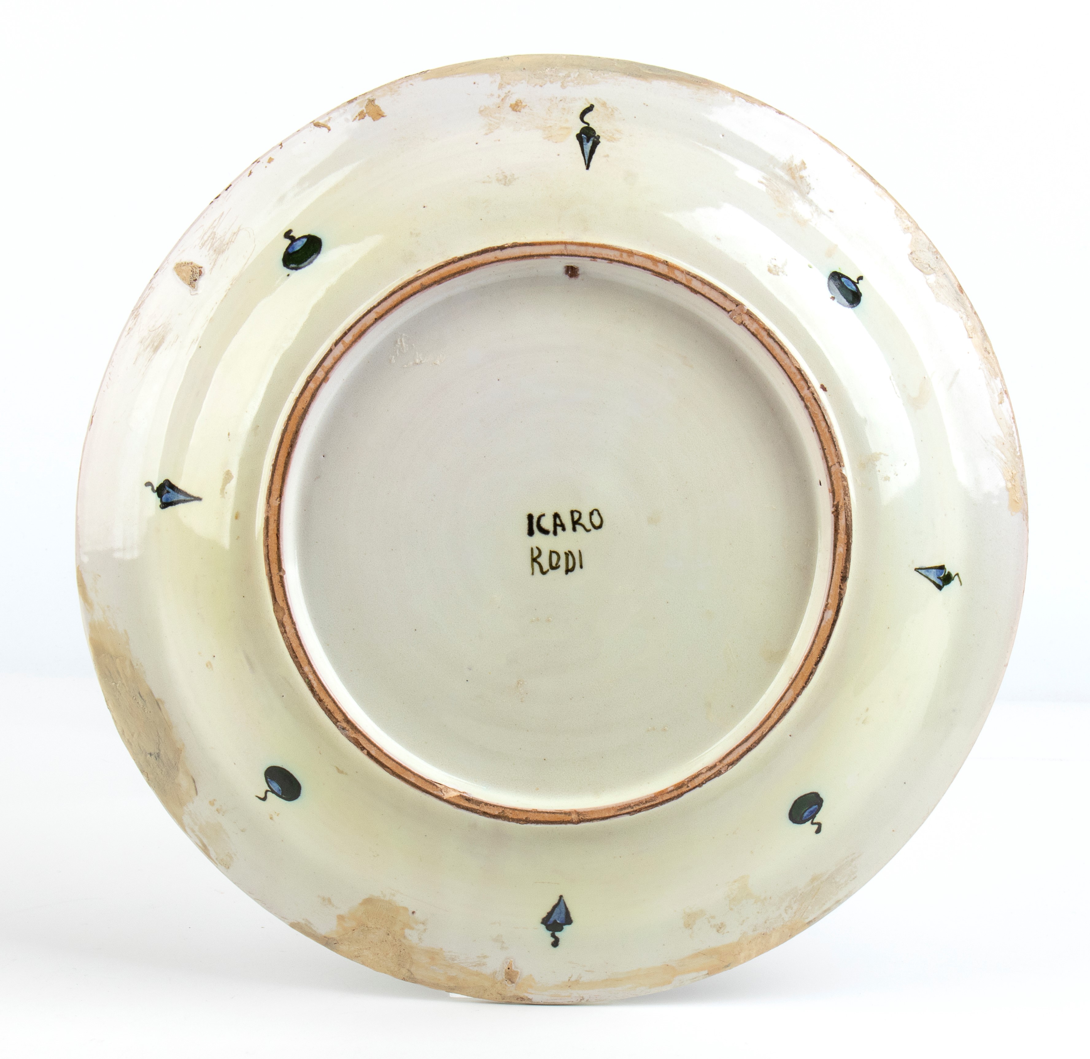 Piatto a decorazione Iznik con vele