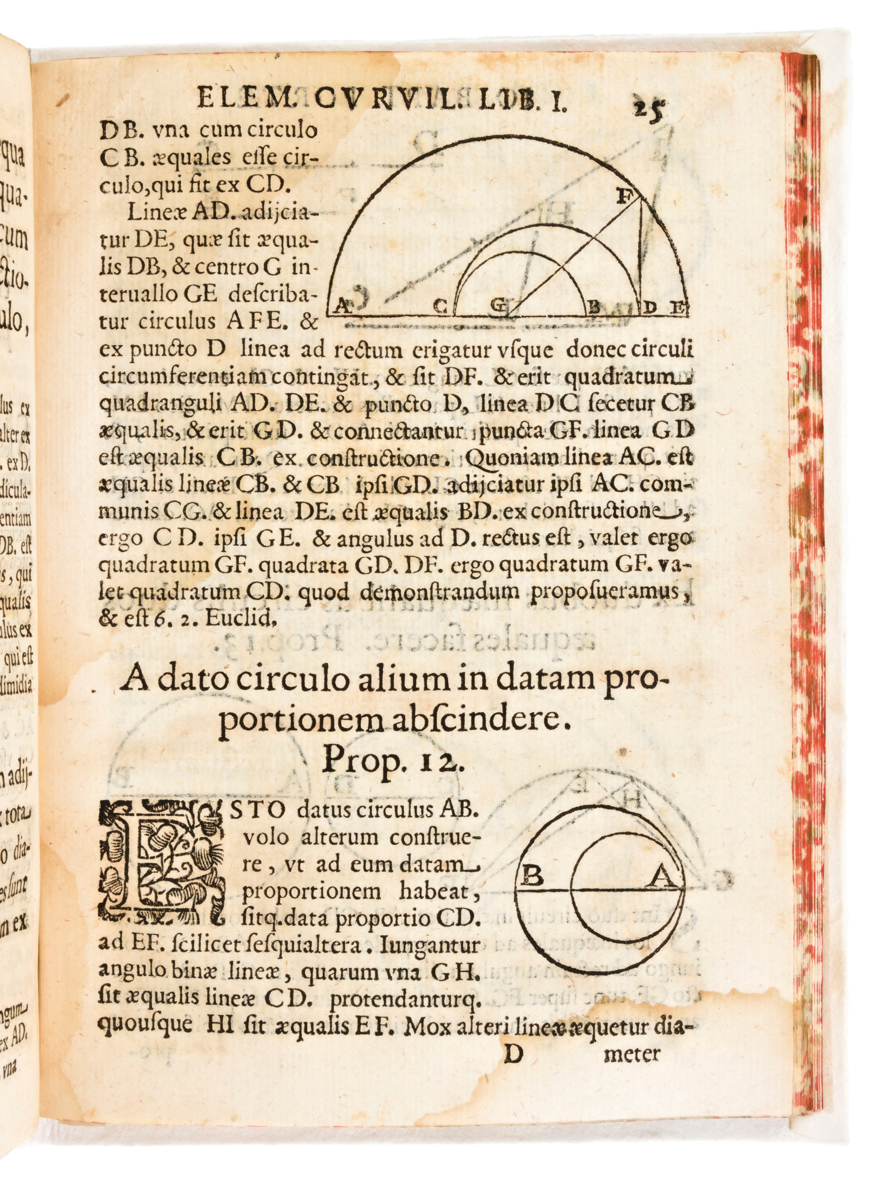 [Matematica/Geometria] Della Porta, Giovan Battista : Elementorum curvilineorum libri tres. Edito...