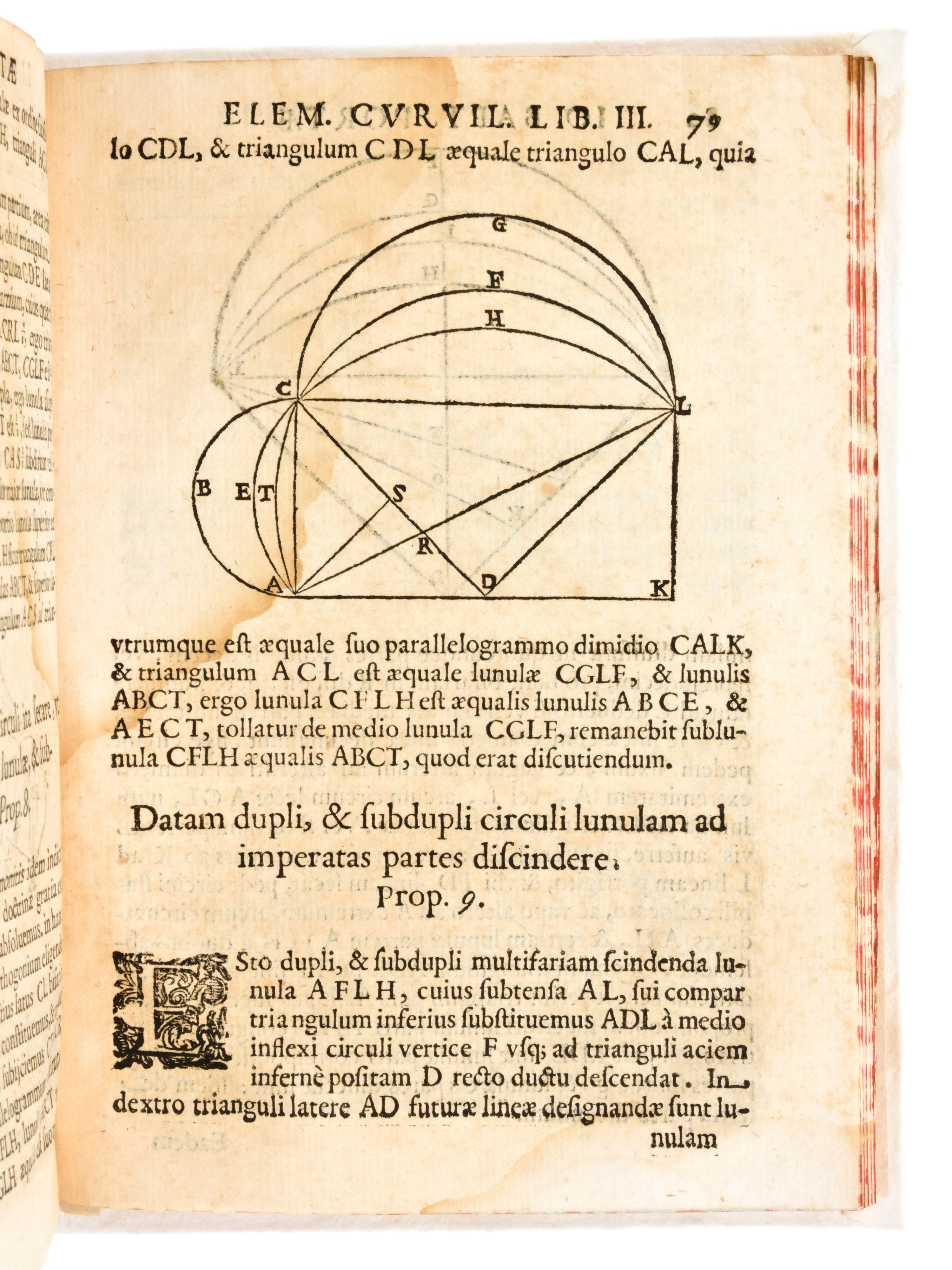[Matematica/Geometria] Della Porta, Giovan Battista : Elementorum curvilineorum libri tres. Edito...