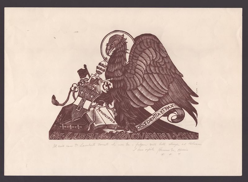 Bruno Marsili (bruno da Osimo) - Ex Libris di S.s. Giovanni XXIII