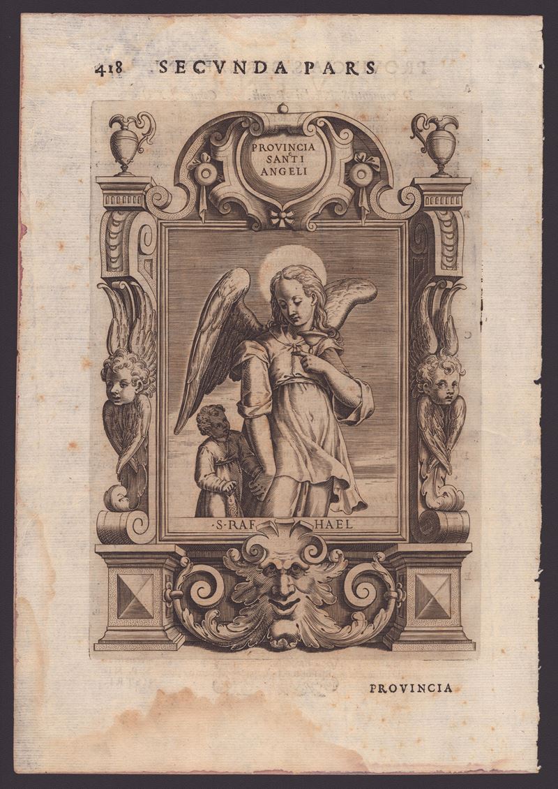 Agostino Carracci - L'arcangelo e Tobiolo