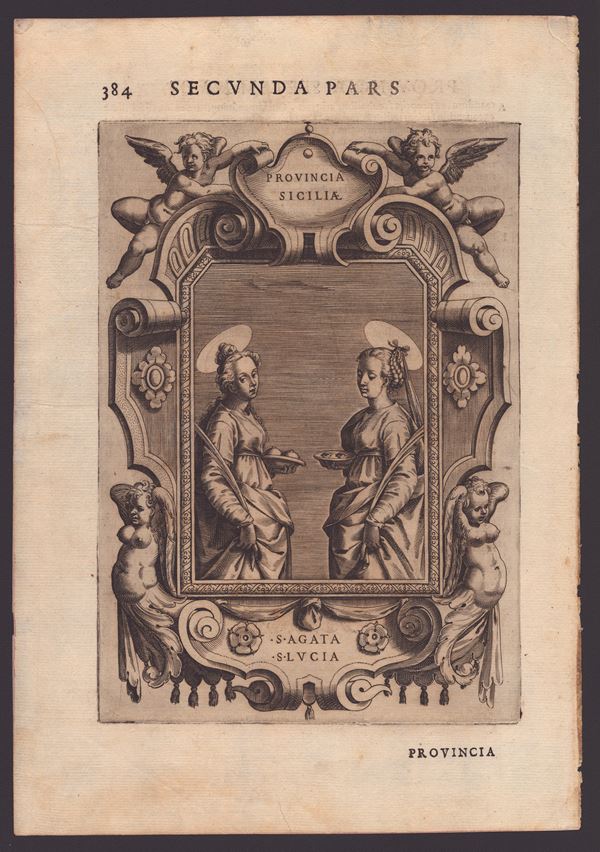 Agostino Carracci - Le Sante Agata e Lucia (Provincia di Sicilia)