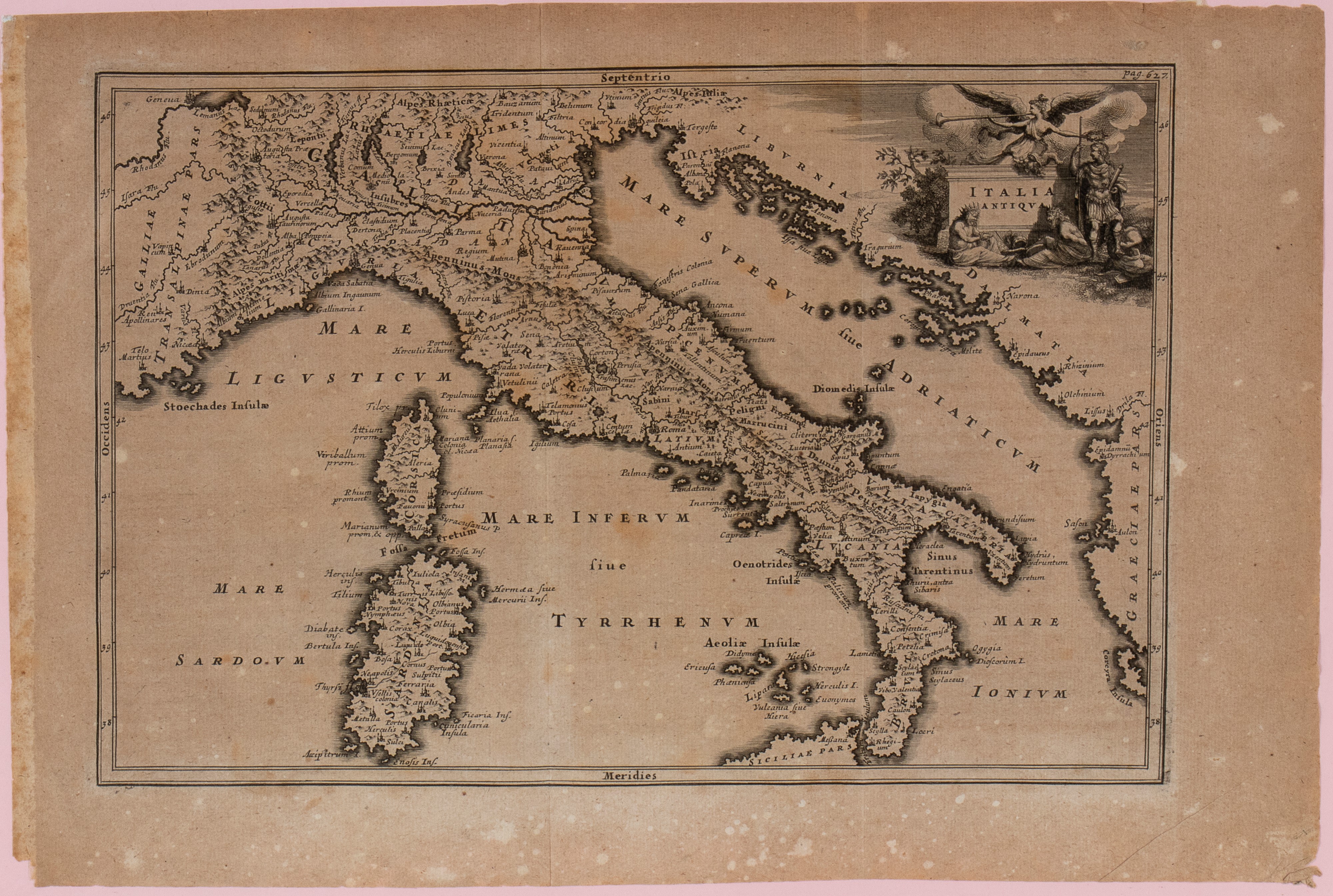 REGIONES ITALIAE ex Augusti Caesaris divisione | ITALIA ANTIQUA | LATII UTRIUSQUE DELINEATIO | IT...