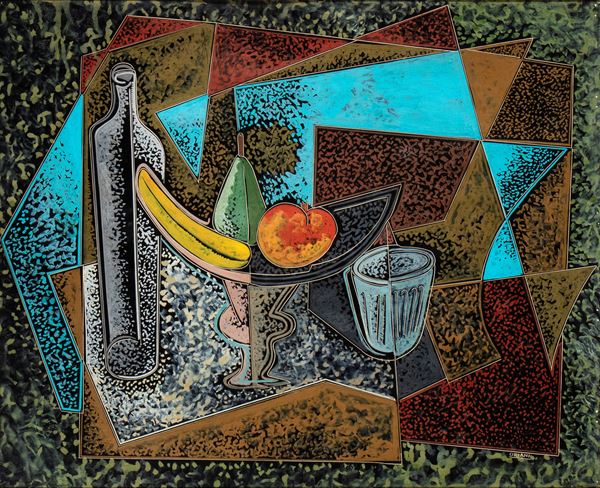 PIPPO ORIANI - Still life with fruit