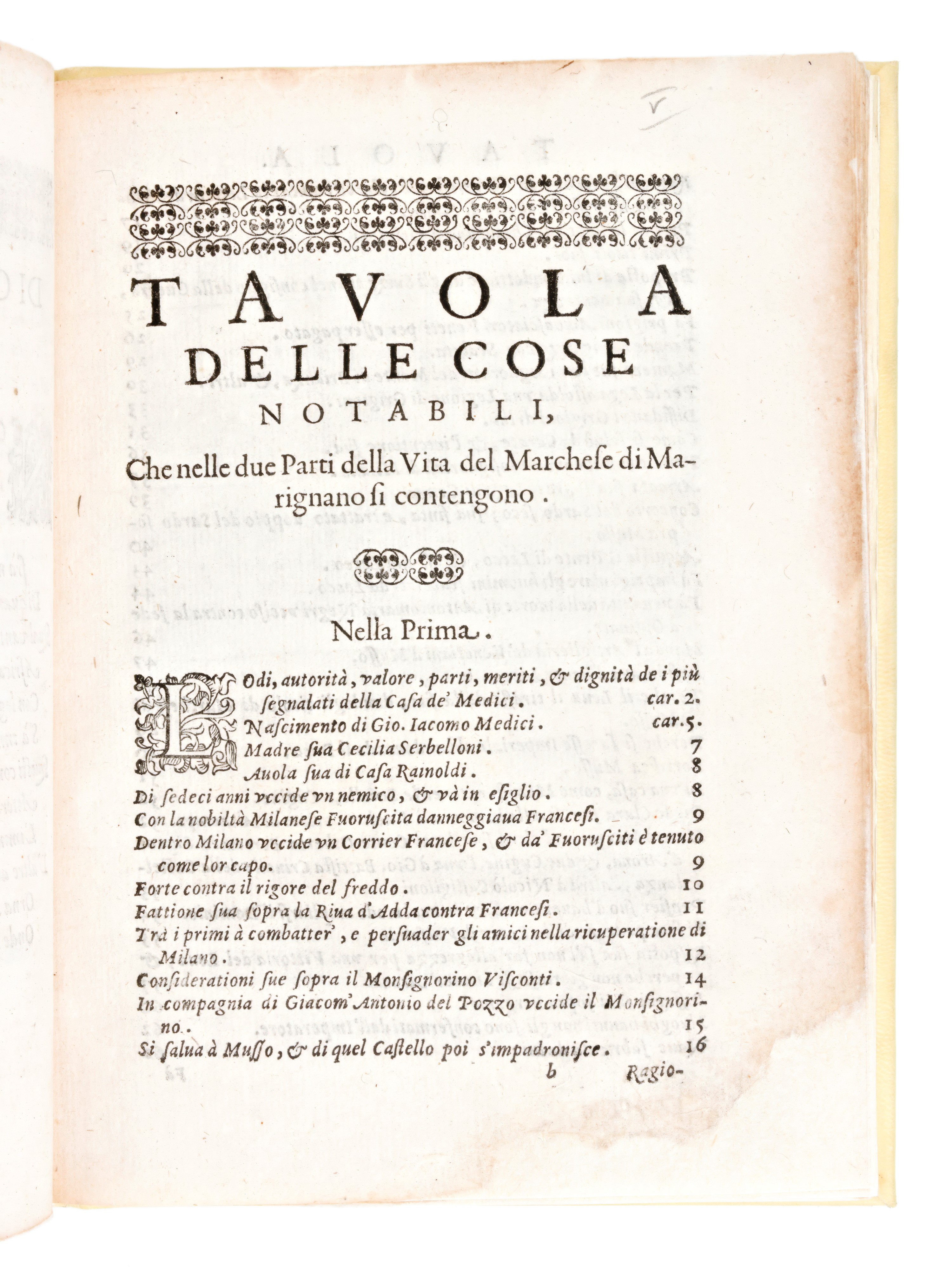 [storia/biografia] Missaglia, Marc'antonio : Vita di Gio. Iacomo Medici, Marchese di Marignano Va...