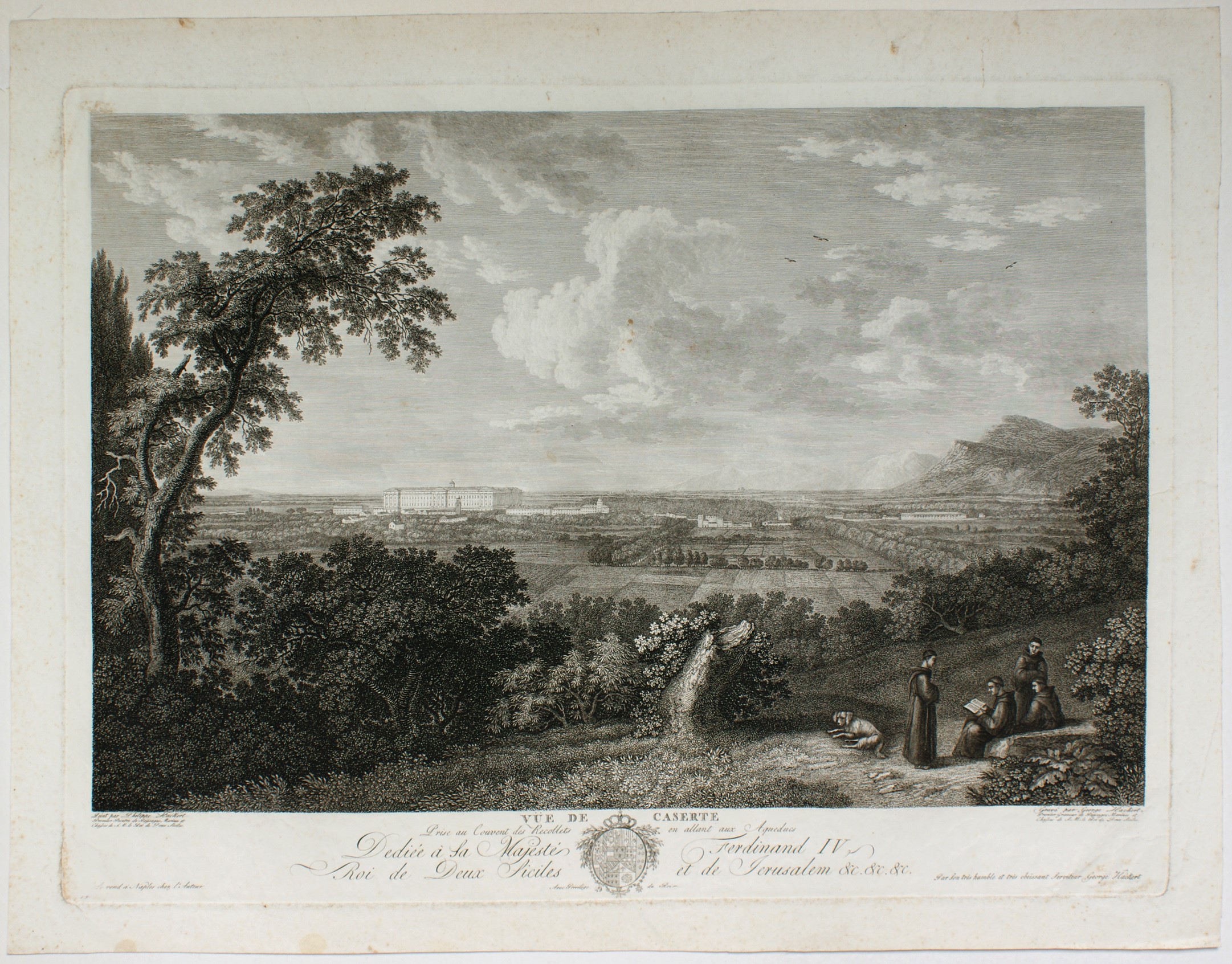 Georg Abraham Hackert - Vue De Caserte | Vue De Persano