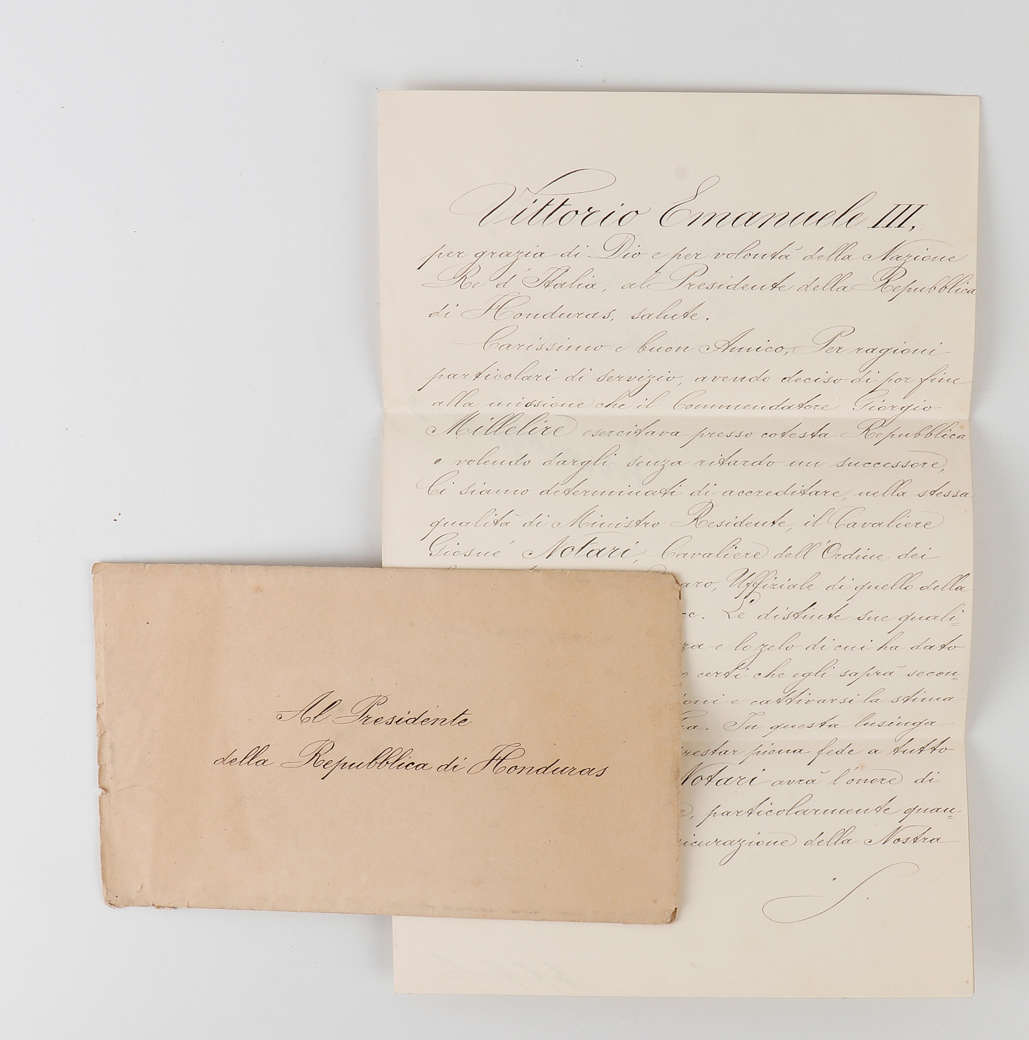 Vittorio Emanuele III , documenti autografi