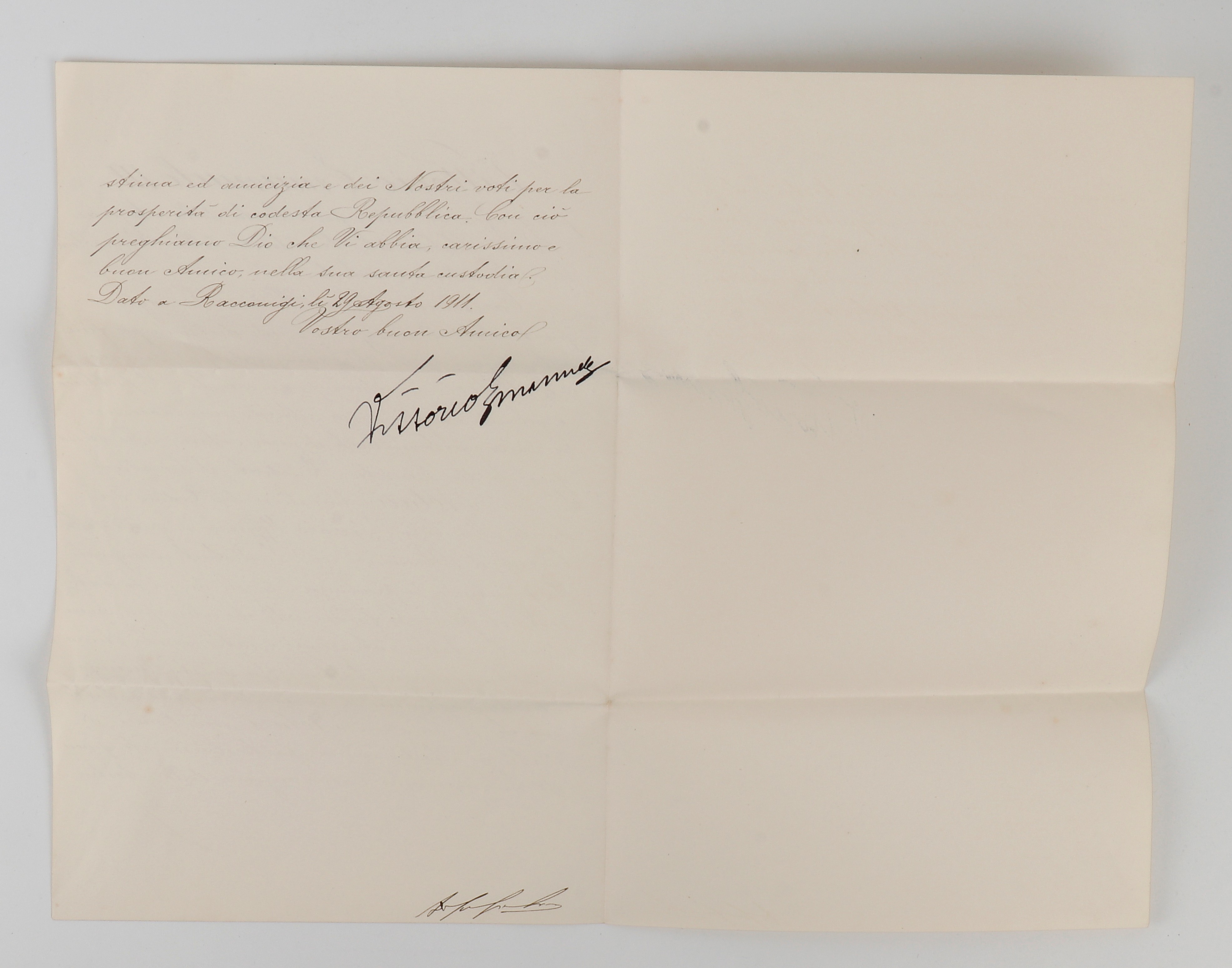 Vittorio Emanuele III , documenti autografi