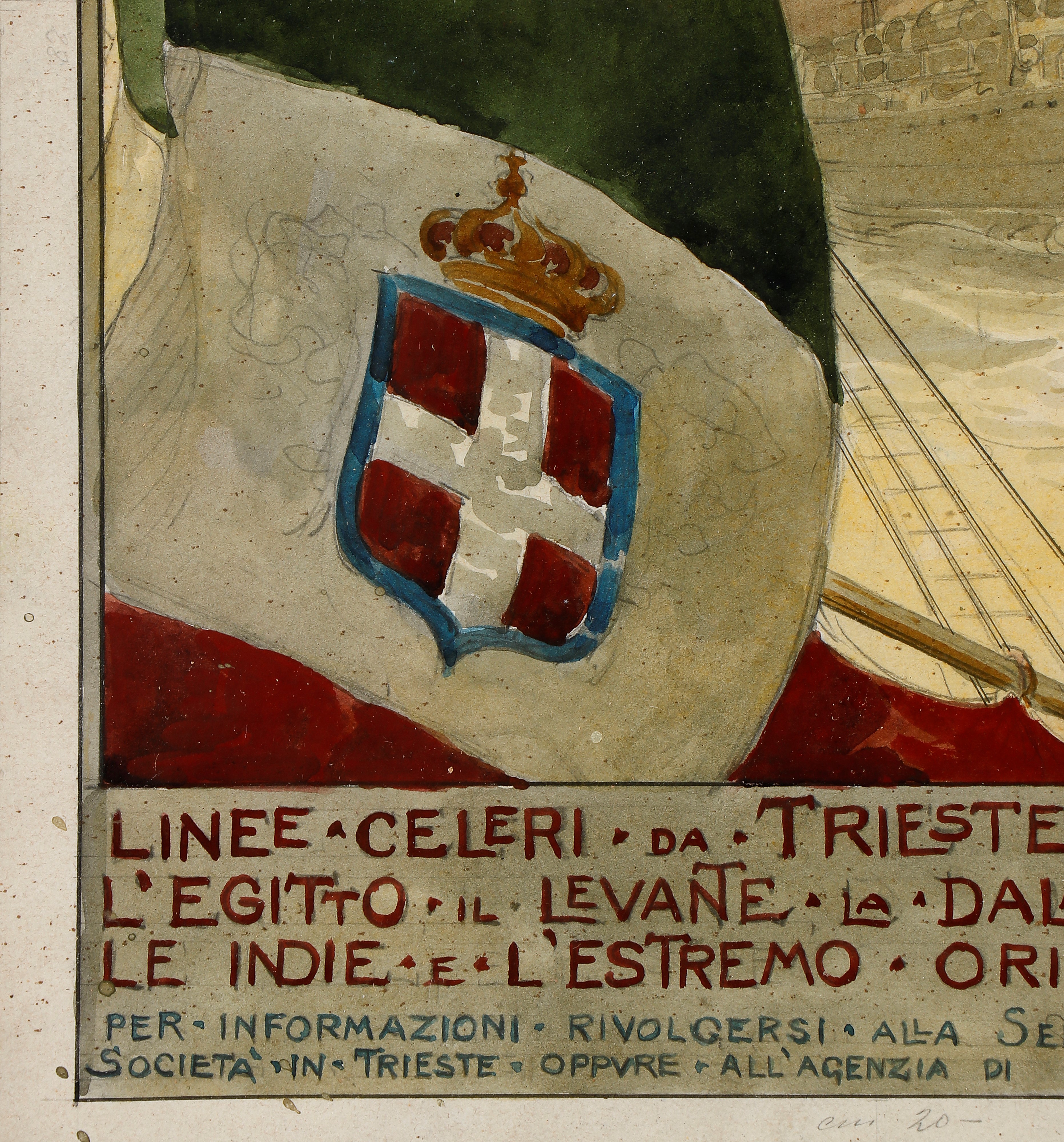 Lloyd Triestino Bozzetto Pubblicitario