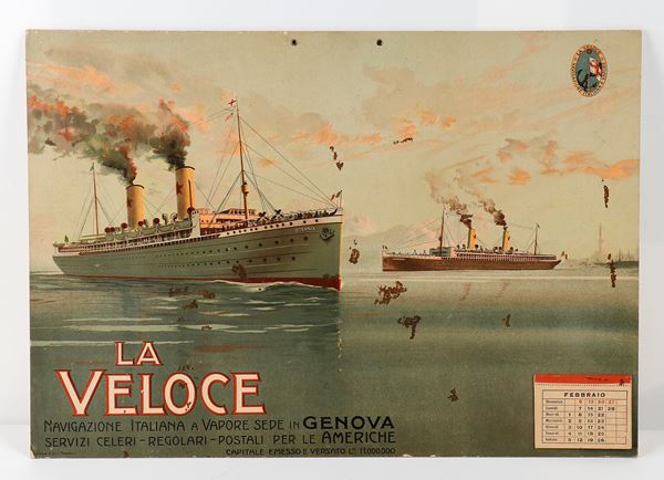 LA VELOCE Navigazione Italiana a vapore