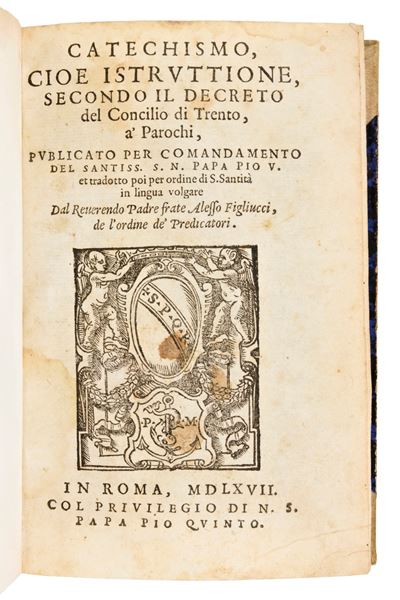 [religione/aldina] Catechismo, Cioe Istruttione, Secondo il Decreto del Concilio di Trento,... Tr...