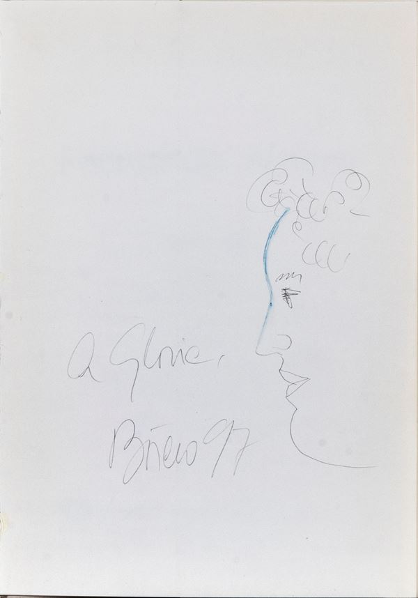 FERNANDO BOTERO - Drawing with dedication