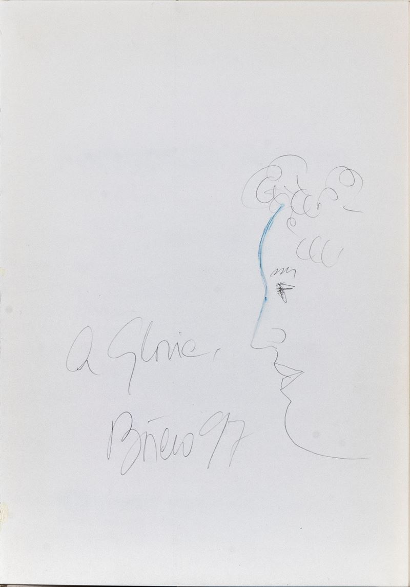 Fernando Botero - Disegno con Dedica