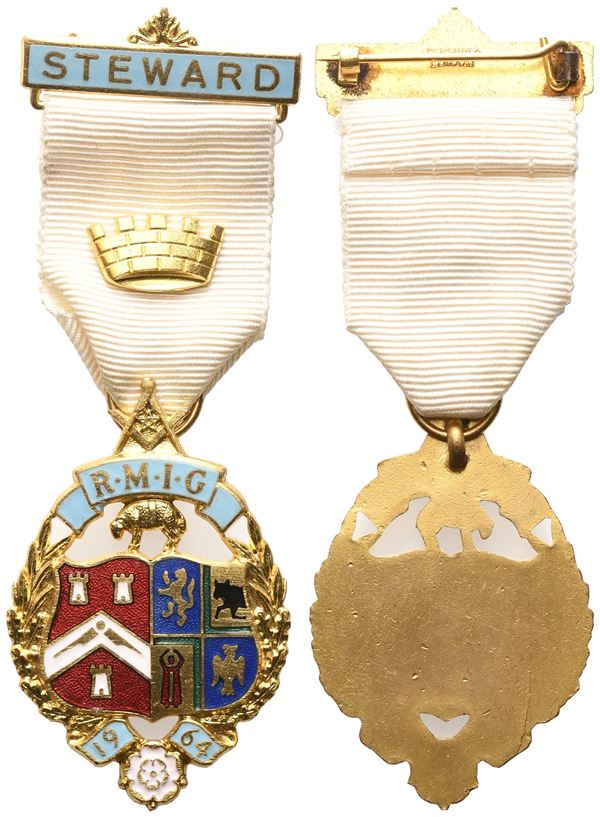 Medaglia Smaltata R. M. I. G. - 1964, Steward (32,7 x 90 mm)