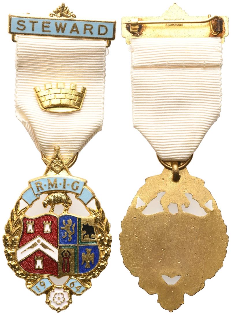 Medaglia Smaltata R. M. I. G. - 1964, Steward (32,7 X 90 MM)