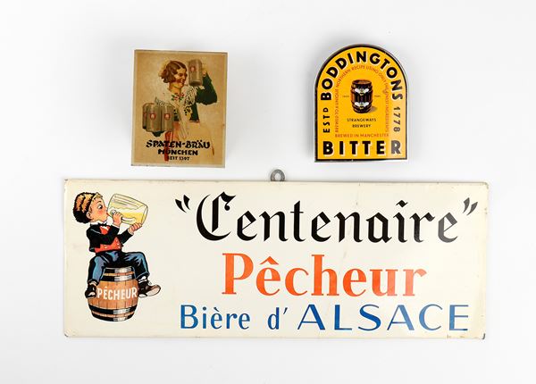 Birra, pubblicitaria  - Asta Memorabilia, Militaria, Ordini Cavallereschi - Bertolami Fine Art - Casa d'Aste