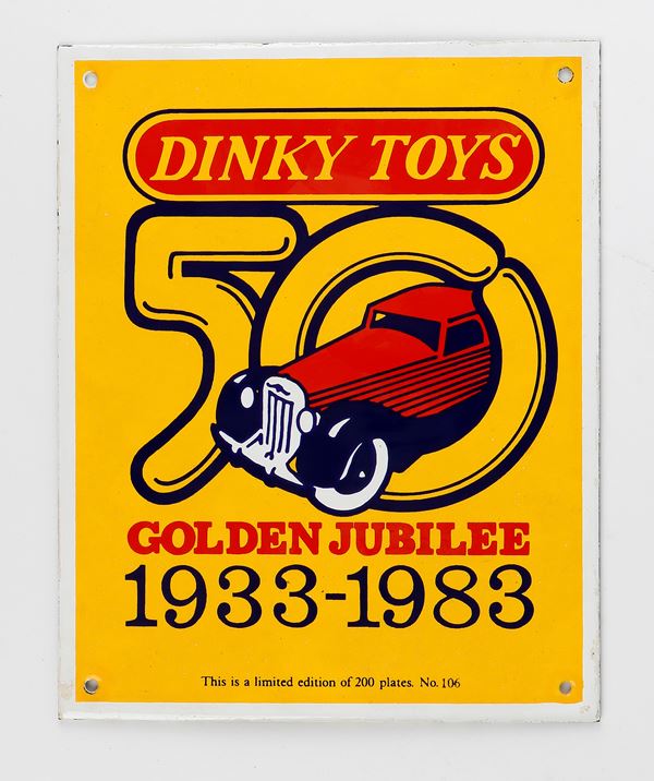 DINKY TOYS tabella pubblicitaria