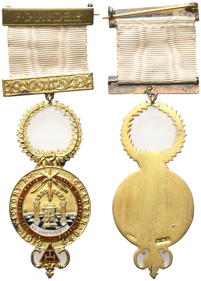 Medaglia Victory R. A. Chapter 449 - 1919, "talia Si Jungere Possis Sit Tibi Scire Satis", "we Ha...