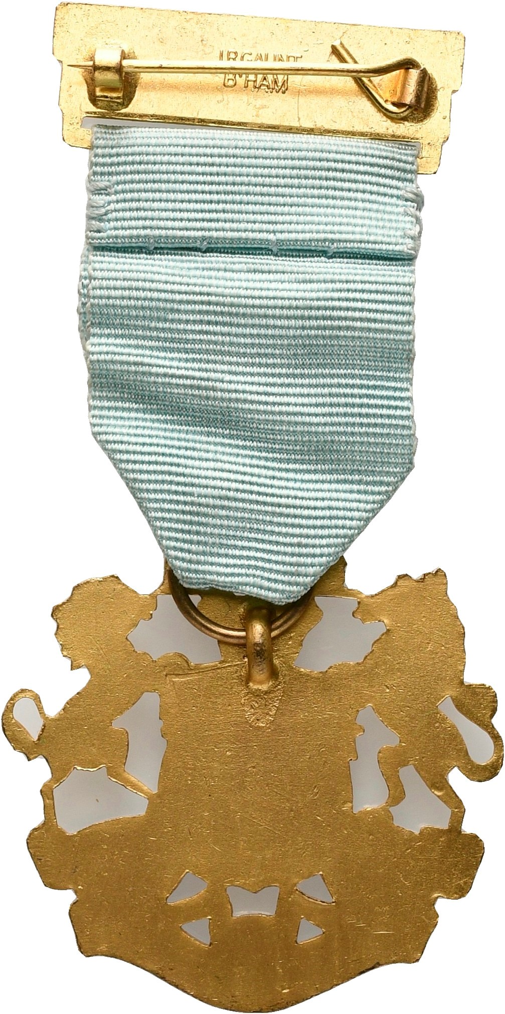 Medaglia Royal Masonic Institution For Boys, Steward 1967, Ag e Smalti (39,3 X 77,3 MM)