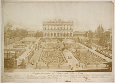 Prospetto Meridionale del Palazzo della Villa Albani
