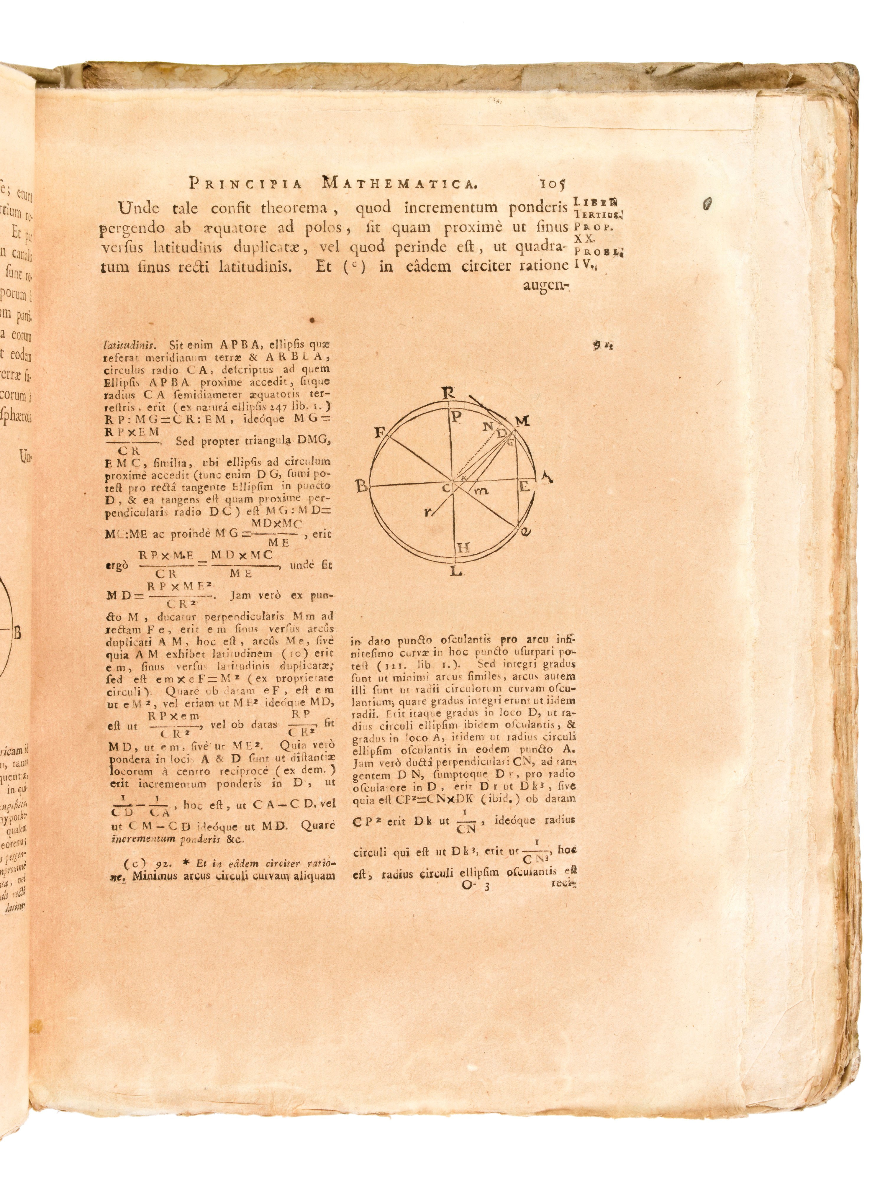 [Matematica] Newton, Isaac : Philosophiae Naturalis Principia Matematica Tomo 3 Pt. 1-2. Genevae ...