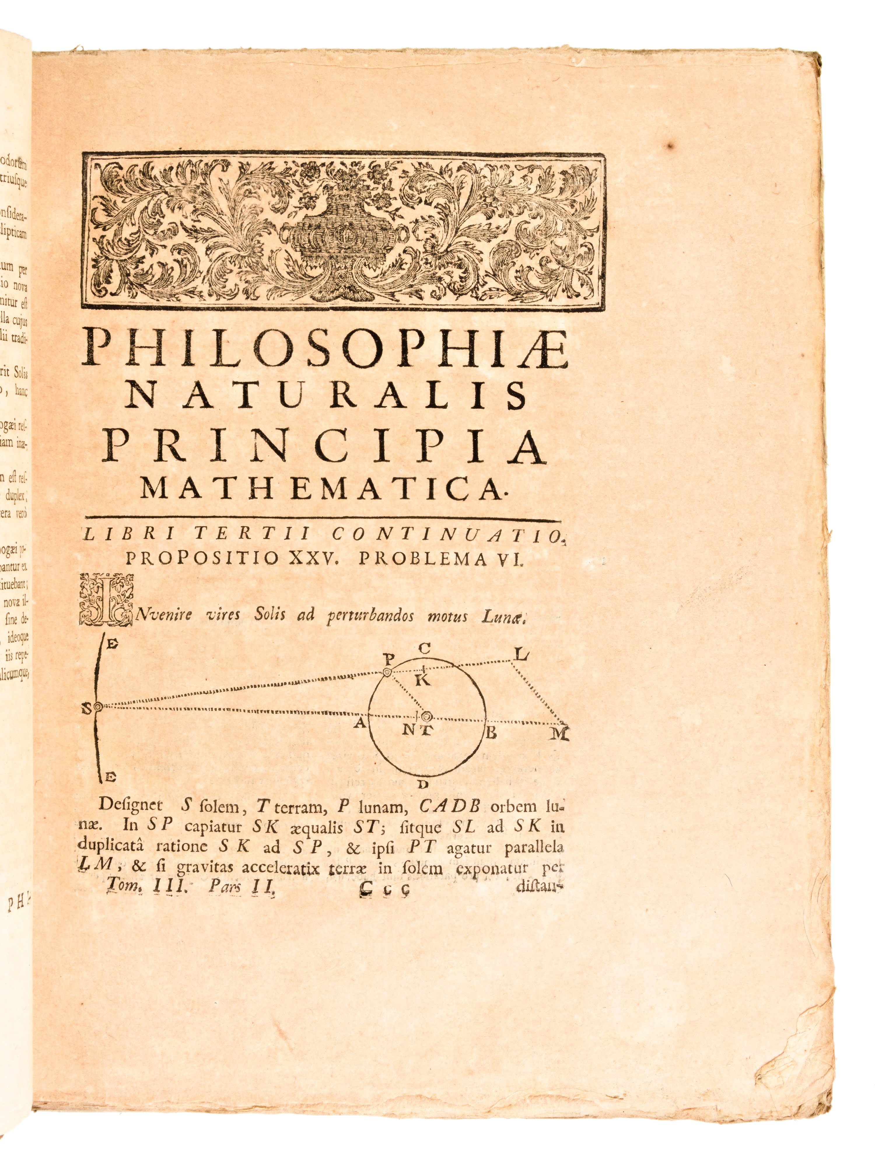 [Matematica] Newton, Isaac : Philosophiae Naturalis Principia Matematica Tomo 3 Pt. 1-2. Genevae ...