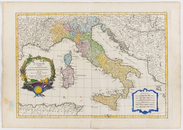 Jean Robert Janvier - Italy is divided into its different states, nations and republics