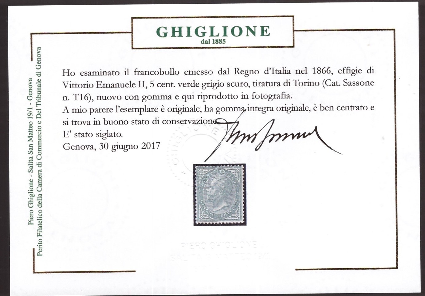 Regno - 5 Cent. Tir. To