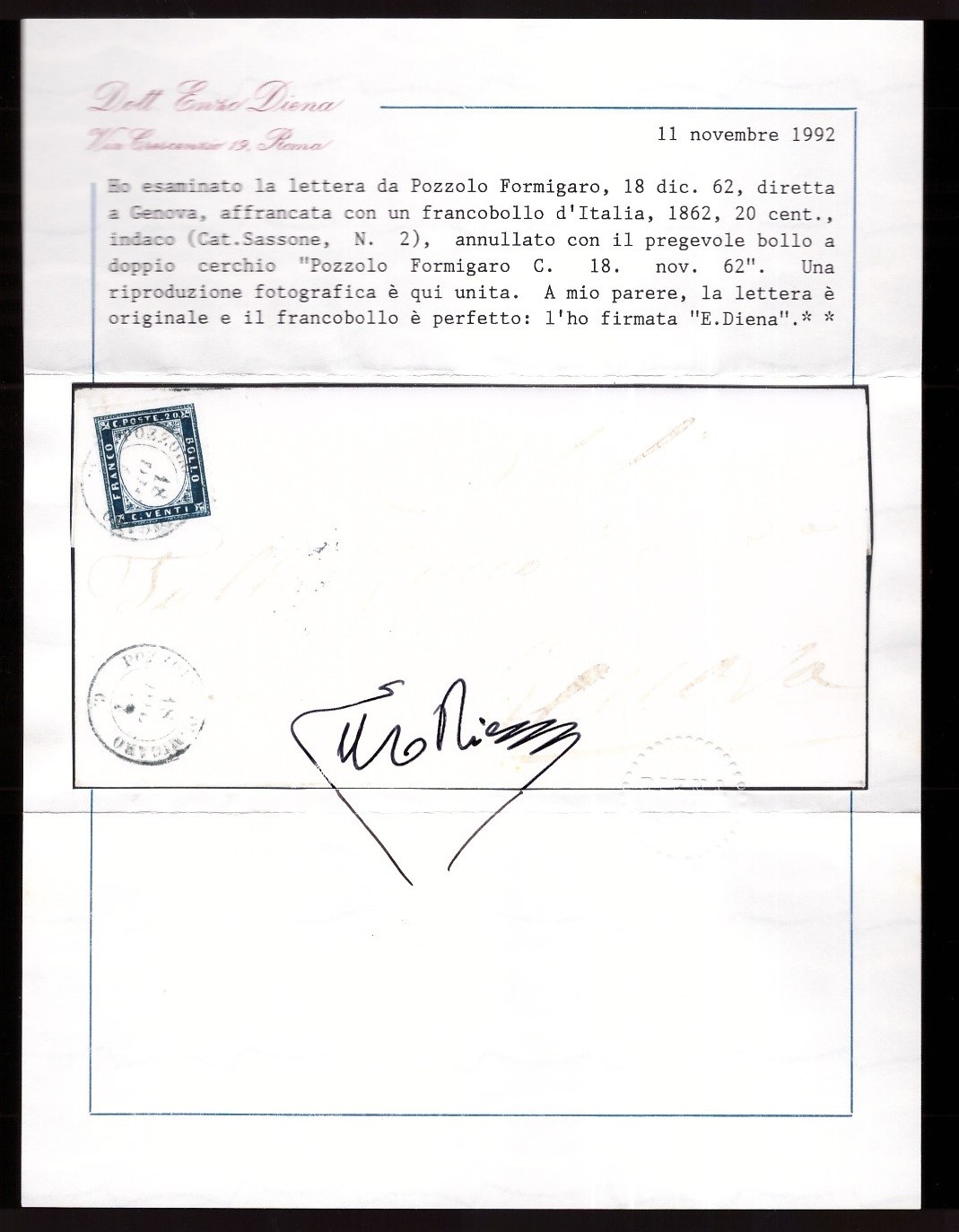 Regno/annullamenti - Annullo Pozzolo Formigaro