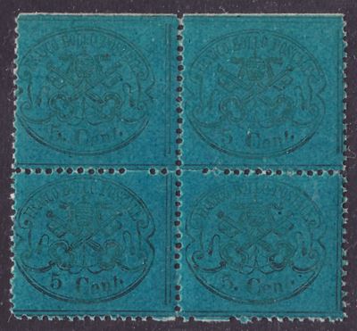 Pontificio - 5 Cent Azzurro Scuro