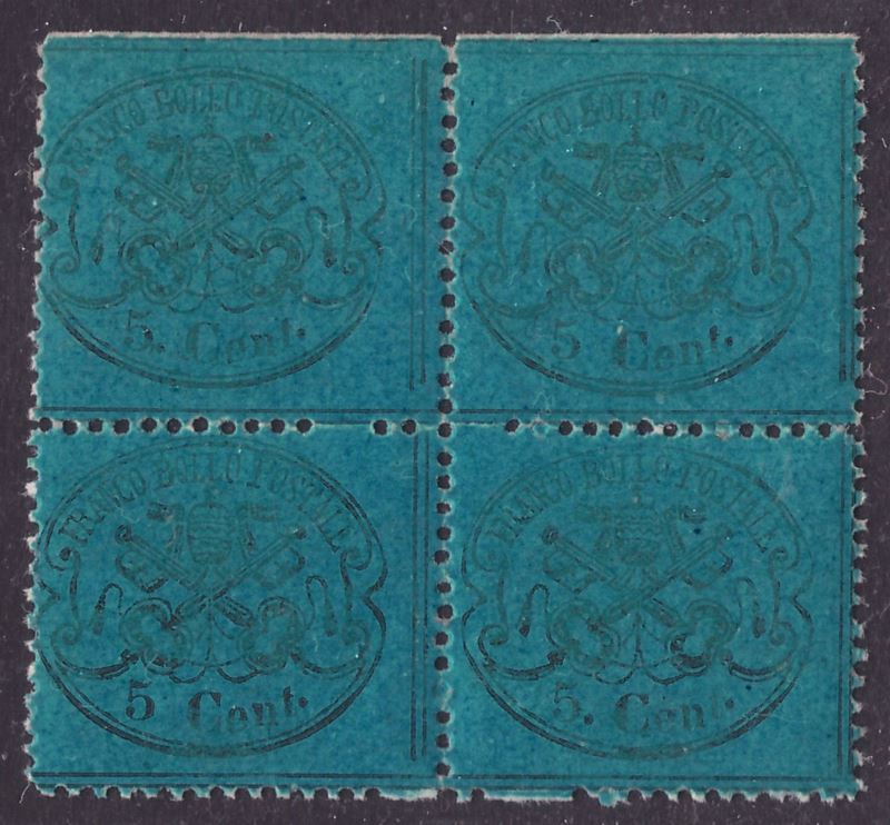 Pontificio - 5 Cent Azzurro Scuro