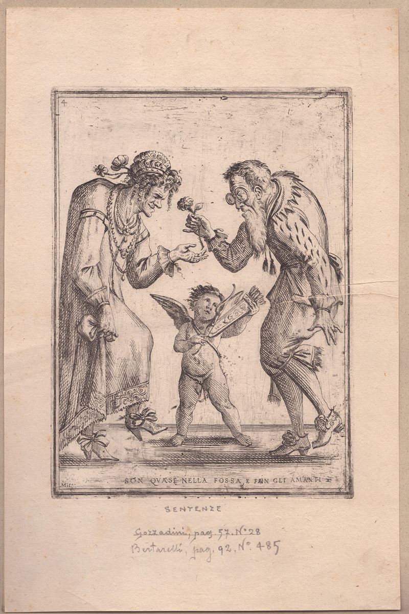 Giuseppe Maria Mitelli - Son Quasi nella Fossa, e Fan gli Amanti