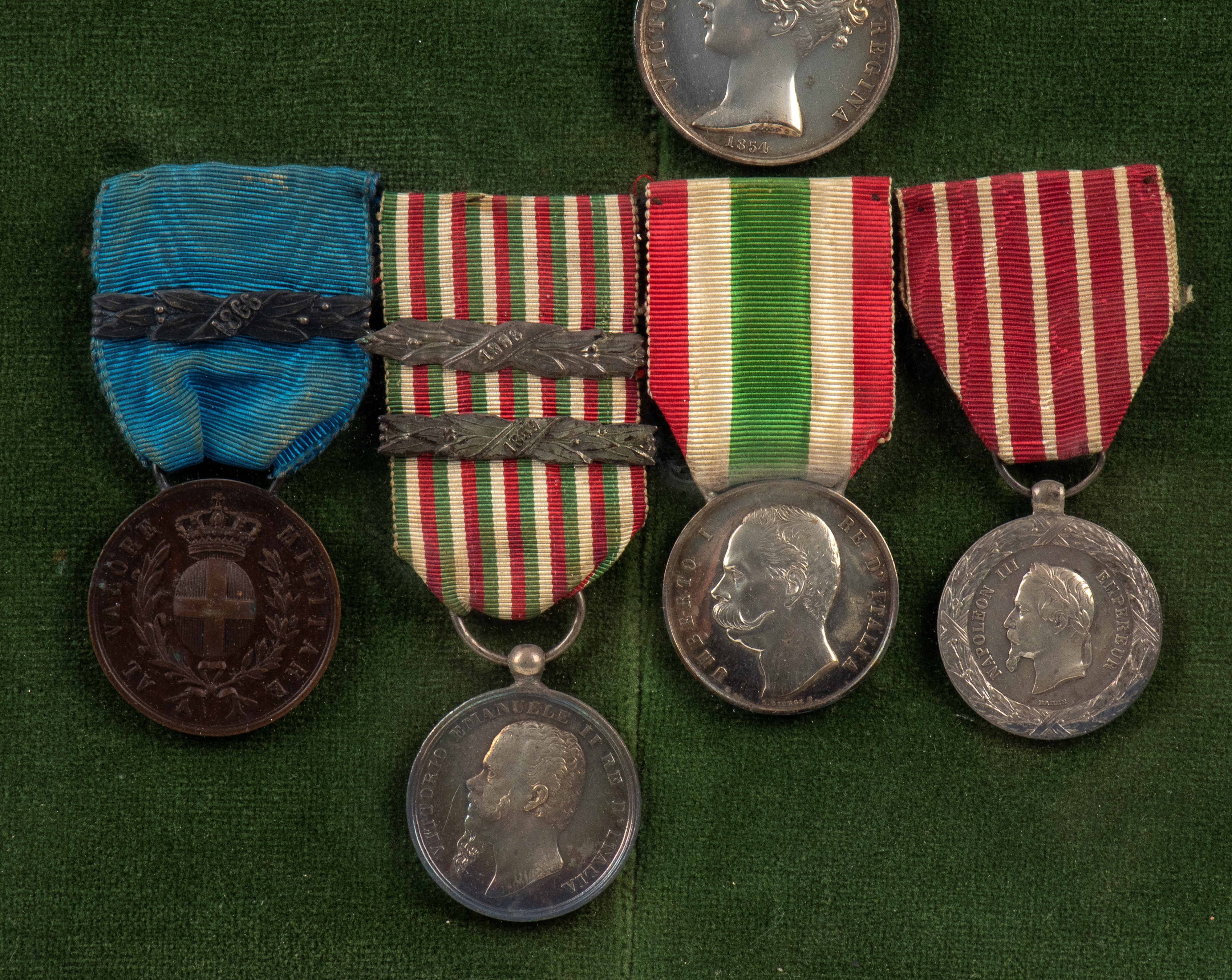 Medagliere risorgimentale in cornice