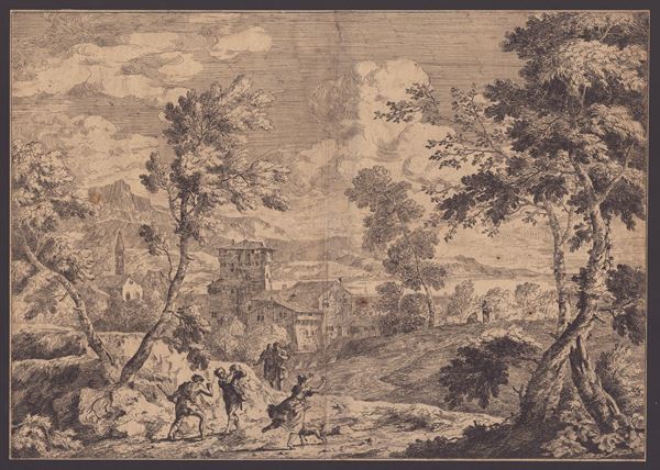 Marco Ricci - Landscape with a Snake-Killing Scene