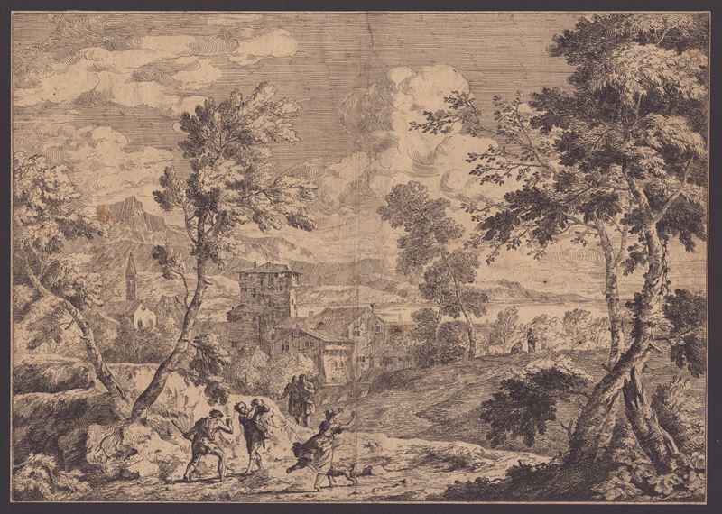 Marco Ricci - Paesaggio con Scena Dell'uccisione del Serpente
