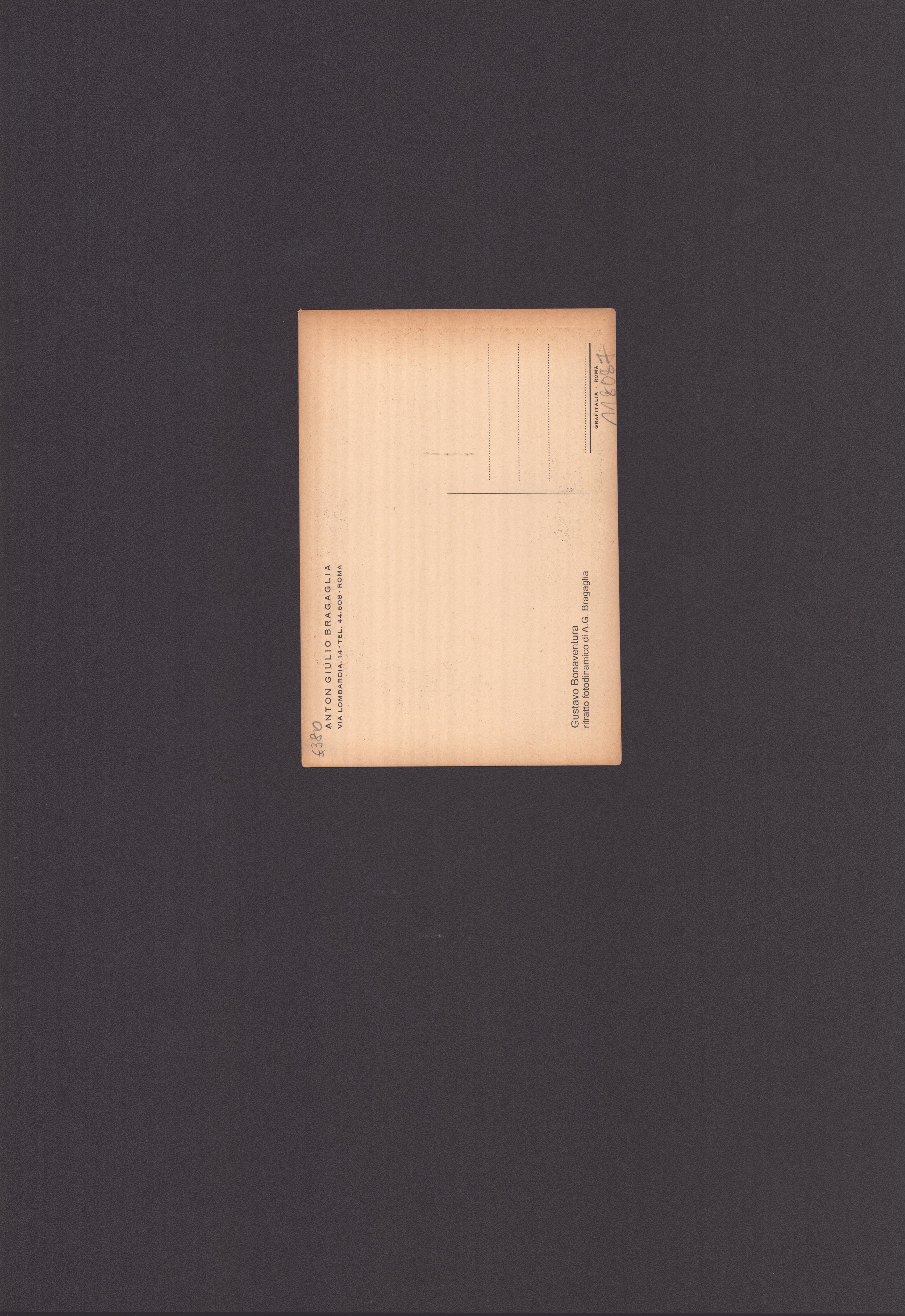 Ritratto fotodinamico di A.G. Bragaglia