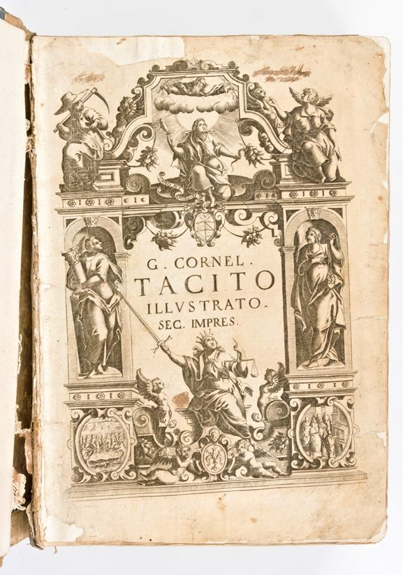 [Storia] Alamos de Barrientos, Baltasar : Opere di G. Cornelio Tacito. Annali, Historie, Costumi de' Germani, e vita Agricola... In Venetia : appresso i Giunti, 1628.