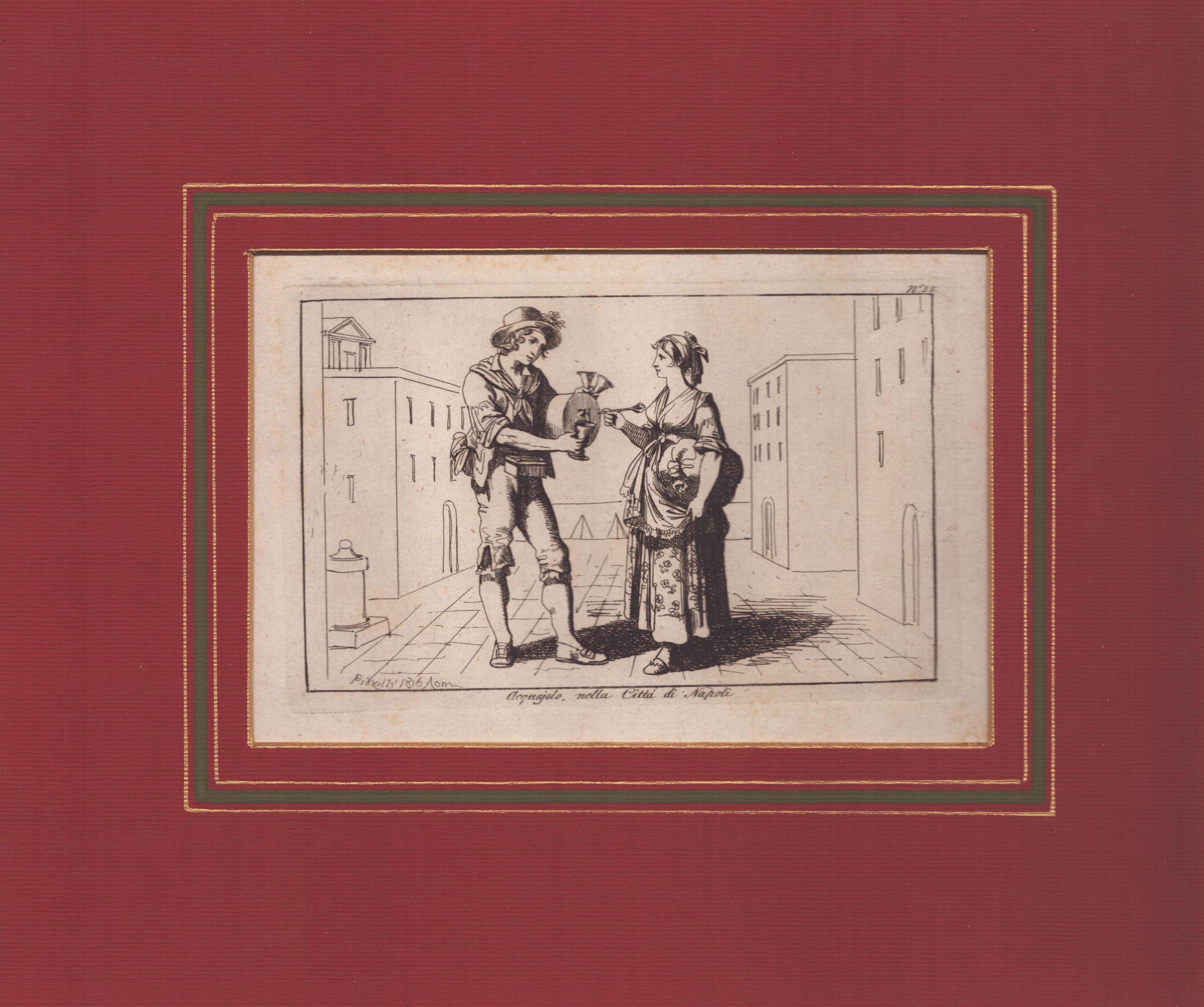 Venditore di Torroni, in Napoli | Venditore di sorbetti, in Napoli | Acquajolo, nella città di Na...