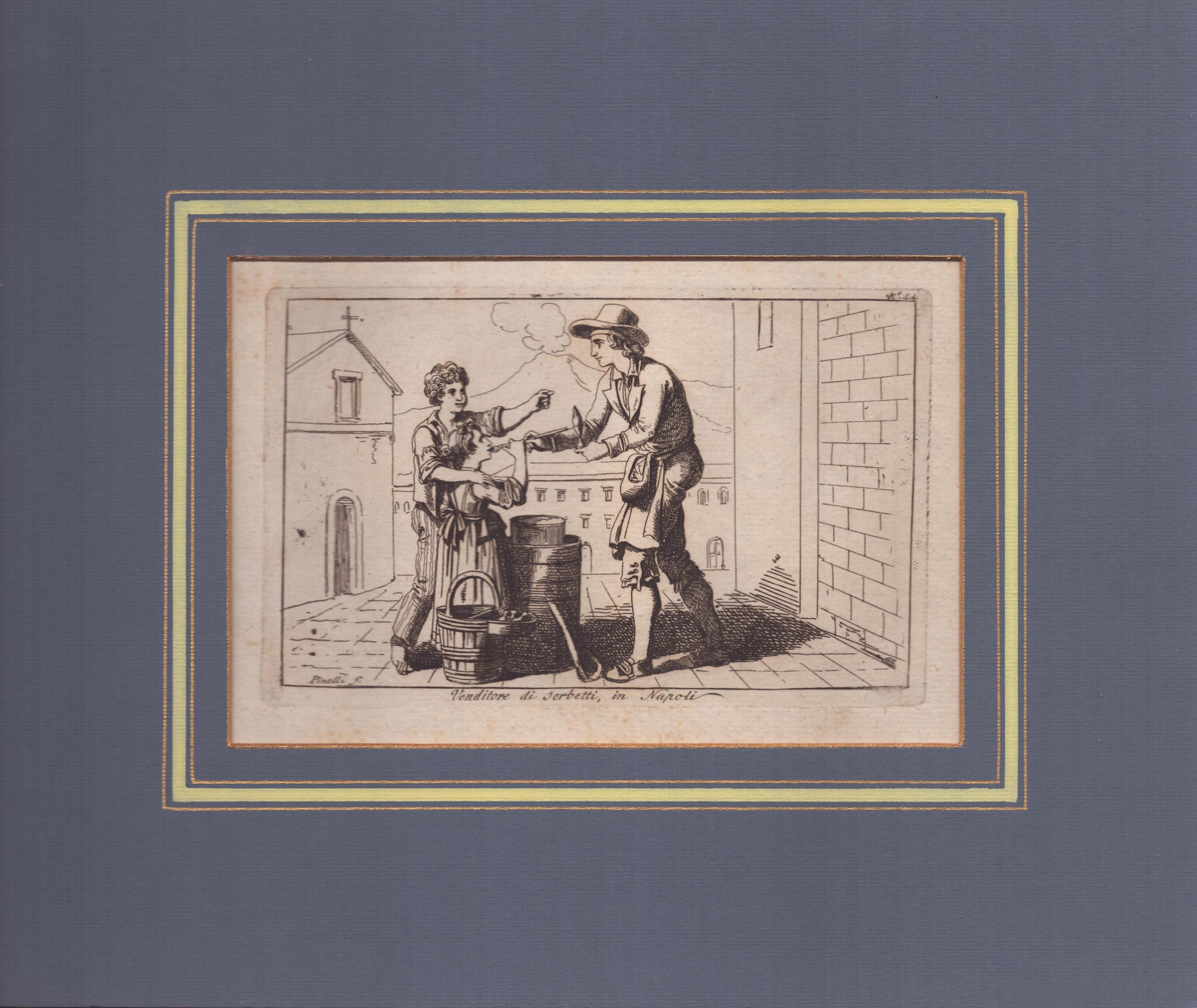 Venditore di Torroni, in Napoli | Venditore di sorbetti, in Napoli | Acquajolo, nella città di Na...