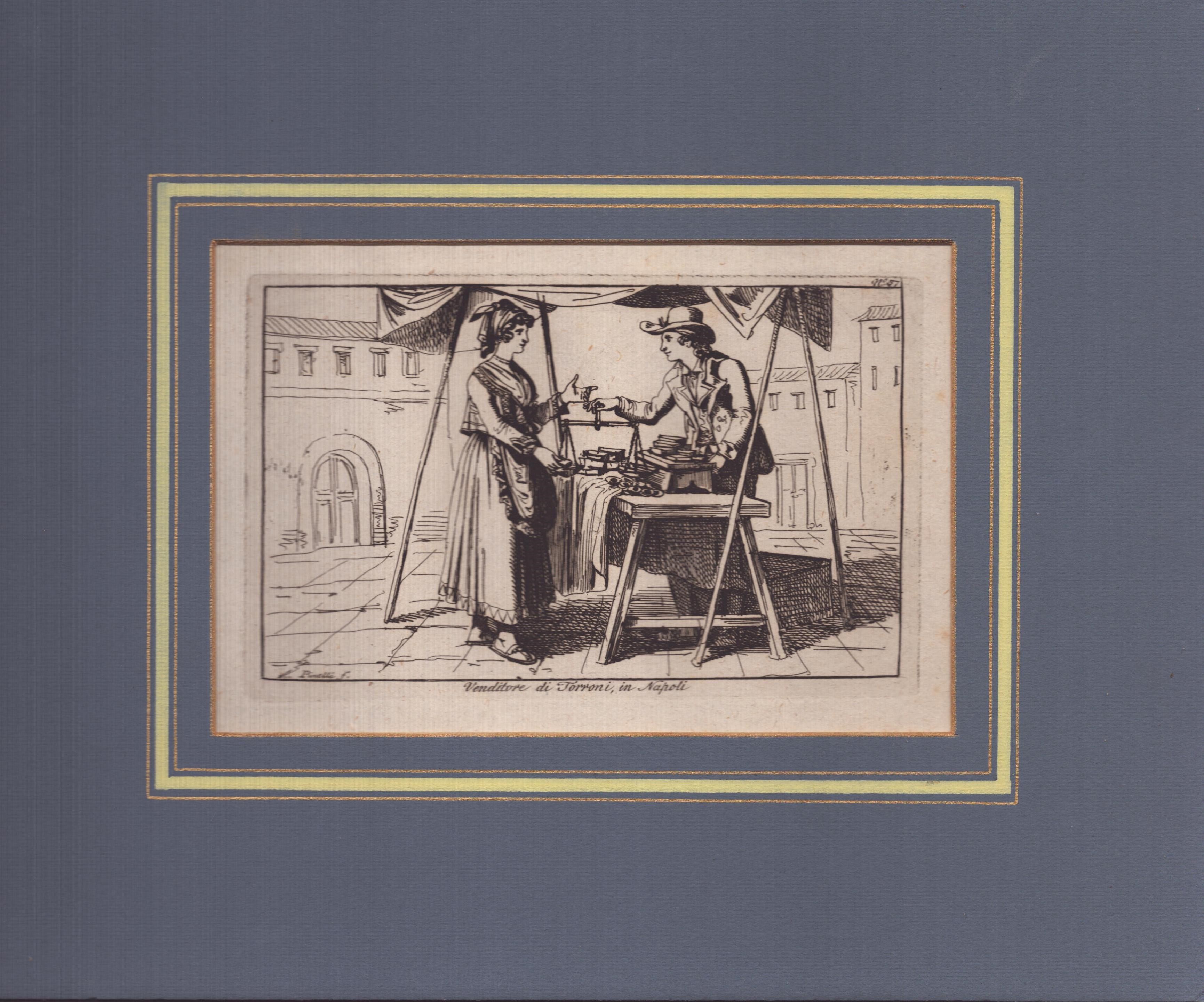 Venditore di Torroni, in Napoli | Venditore di sorbetti, in Napoli | Acquajolo, nella città di Na...