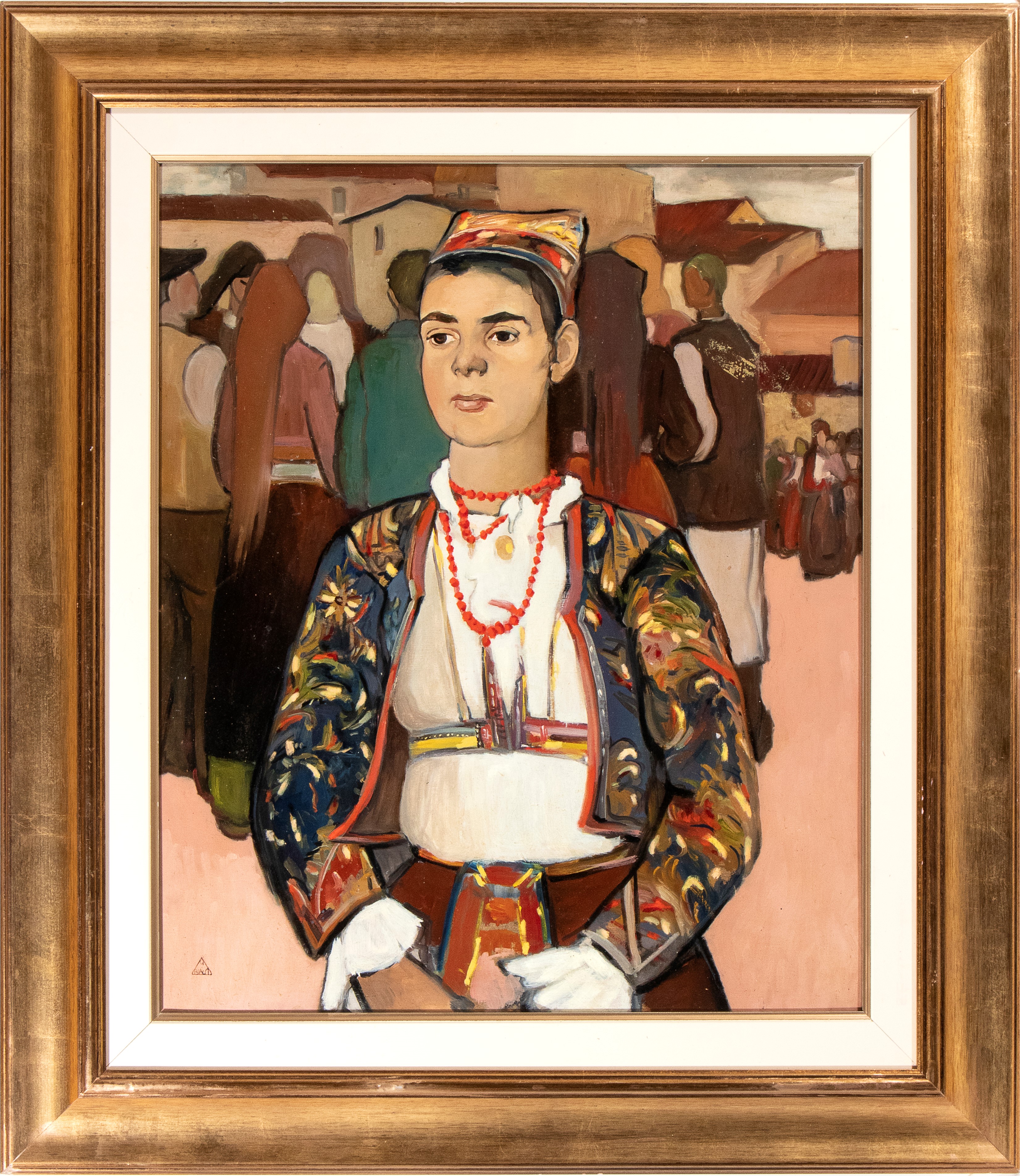 Amilcare Bia - Fanciulla in Costume Sardo