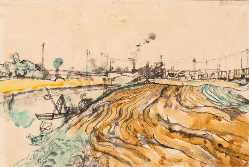 Franco Gentilini - Il Tevere in Periferia