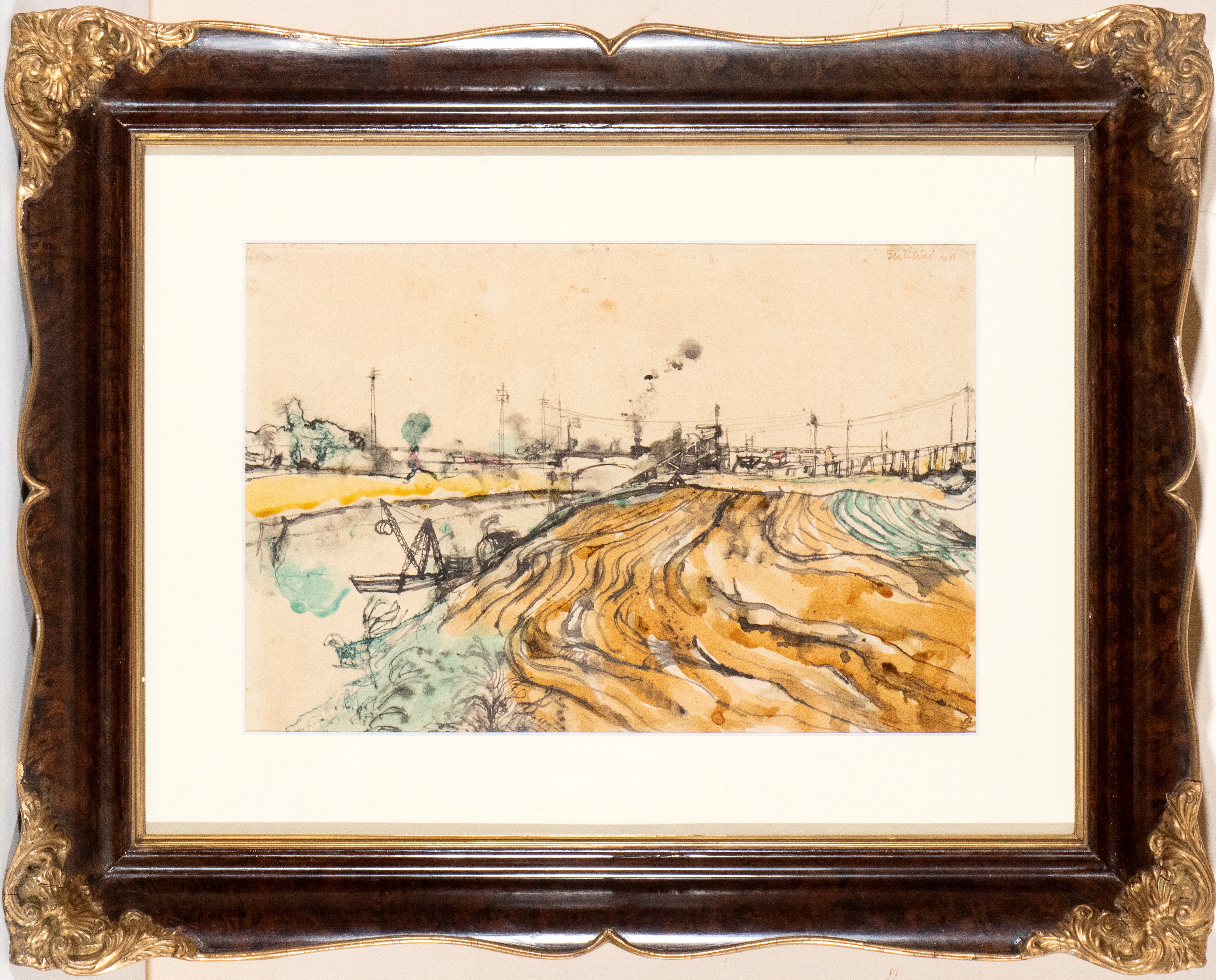 Franco Gentilini - Il Tevere in Periferia