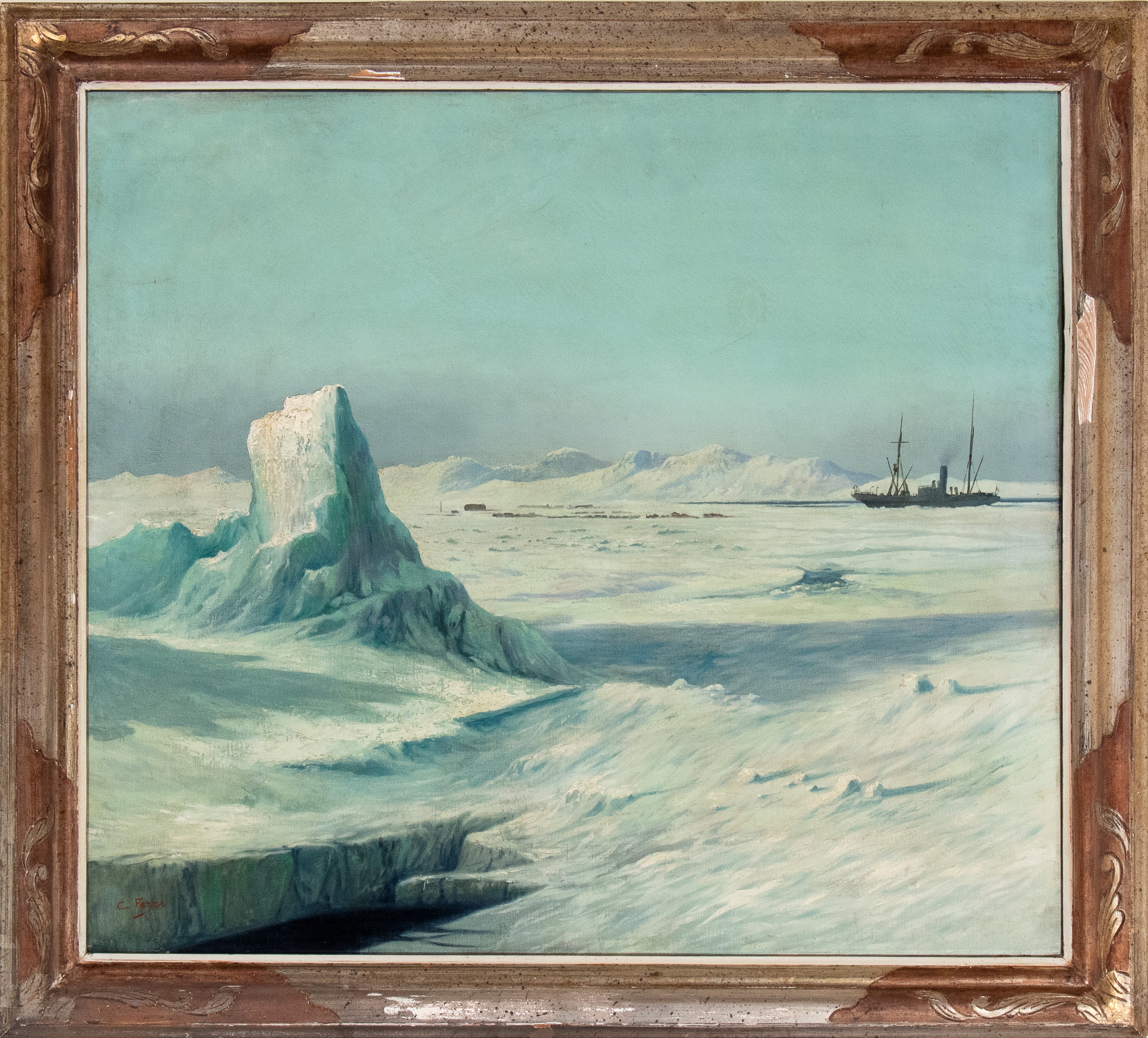 Paesaggio con rompighiaccio