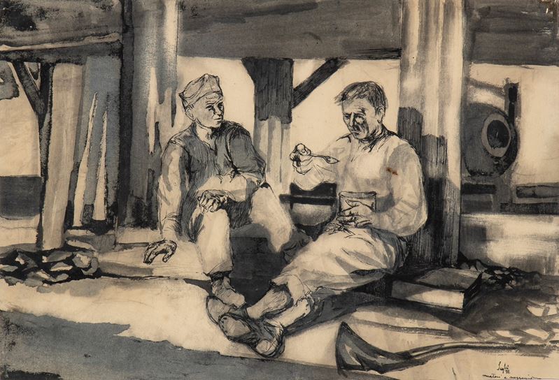 Alberto Sughi - Muratori a Mezzogiorno