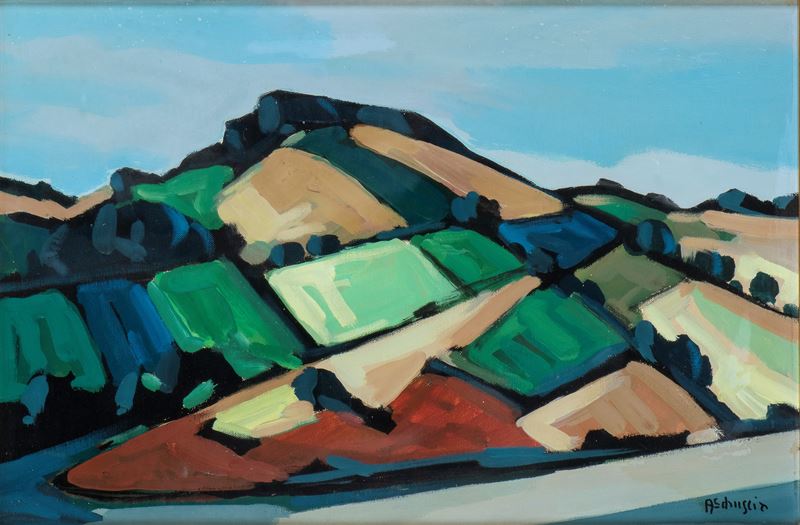 Achille Sdruscia - Paesaggio Collinare