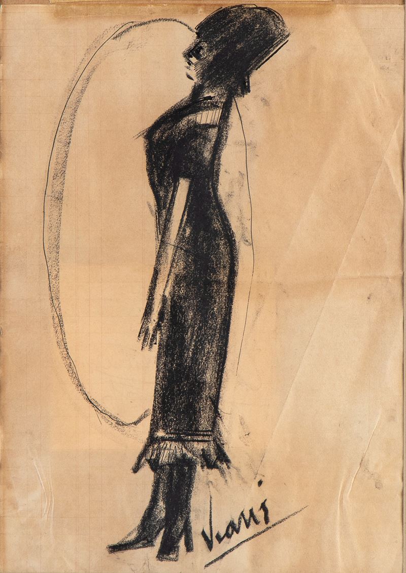 Lorenzo Viani - Donna in Abiti Eleganti