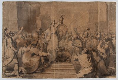 Giuditta Mostra al Popolo la Testa di Oloferne