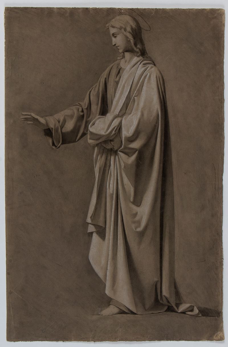 Francesco Podesti - Studio per Figura di Gesù