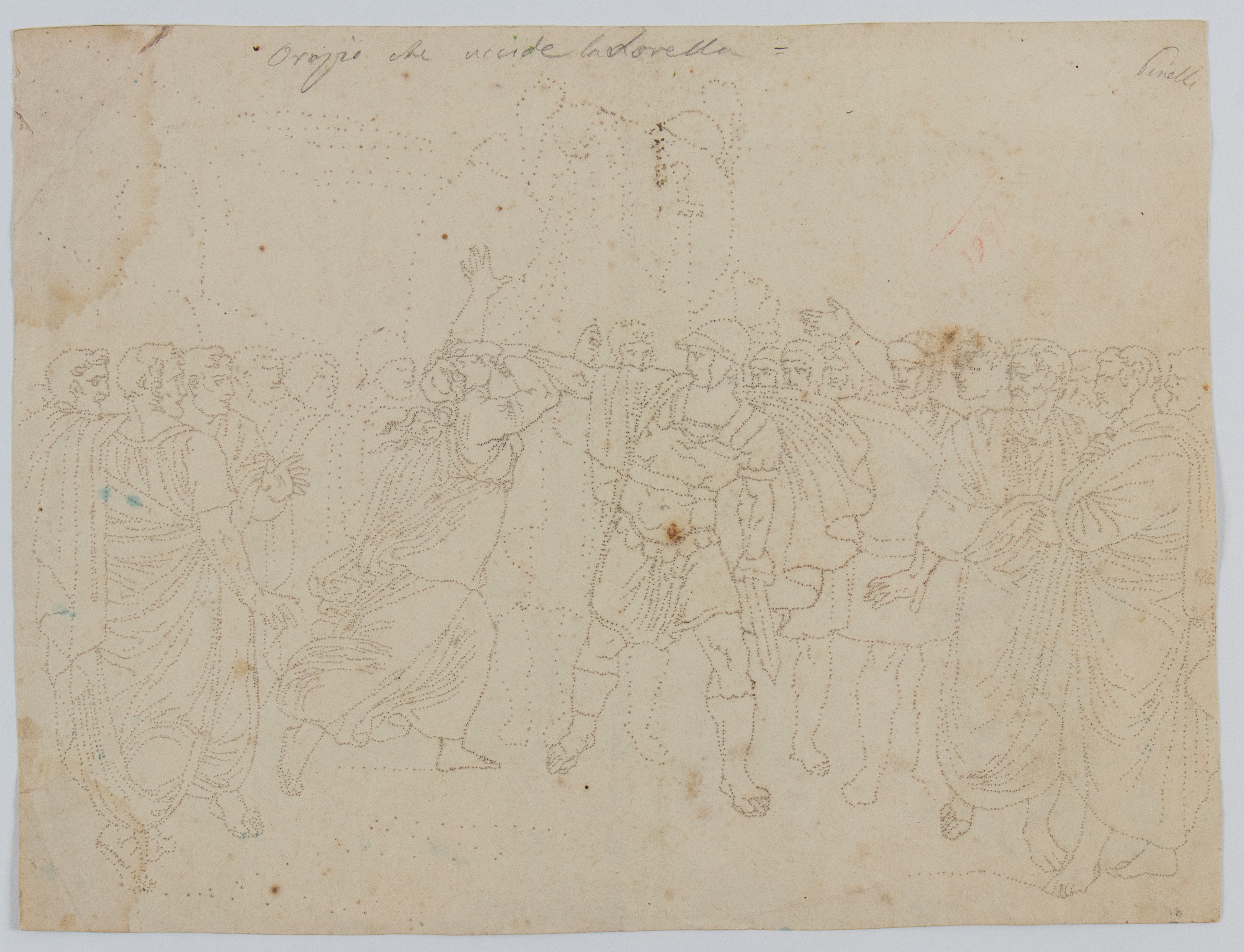 Bartolomeo Pinelli - Orazio di Ritorno Vittorioso dallo Scontro con i Curiazi, Uccide la Sorella